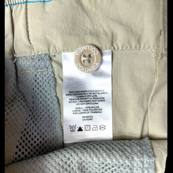 2 prs Columbia BATTLE RIDGE Omni-Shade Cargo Shorts | Men's 1x Khaki Green NWT - Picture 14 of 16